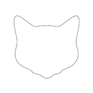 Sand Cat Outline